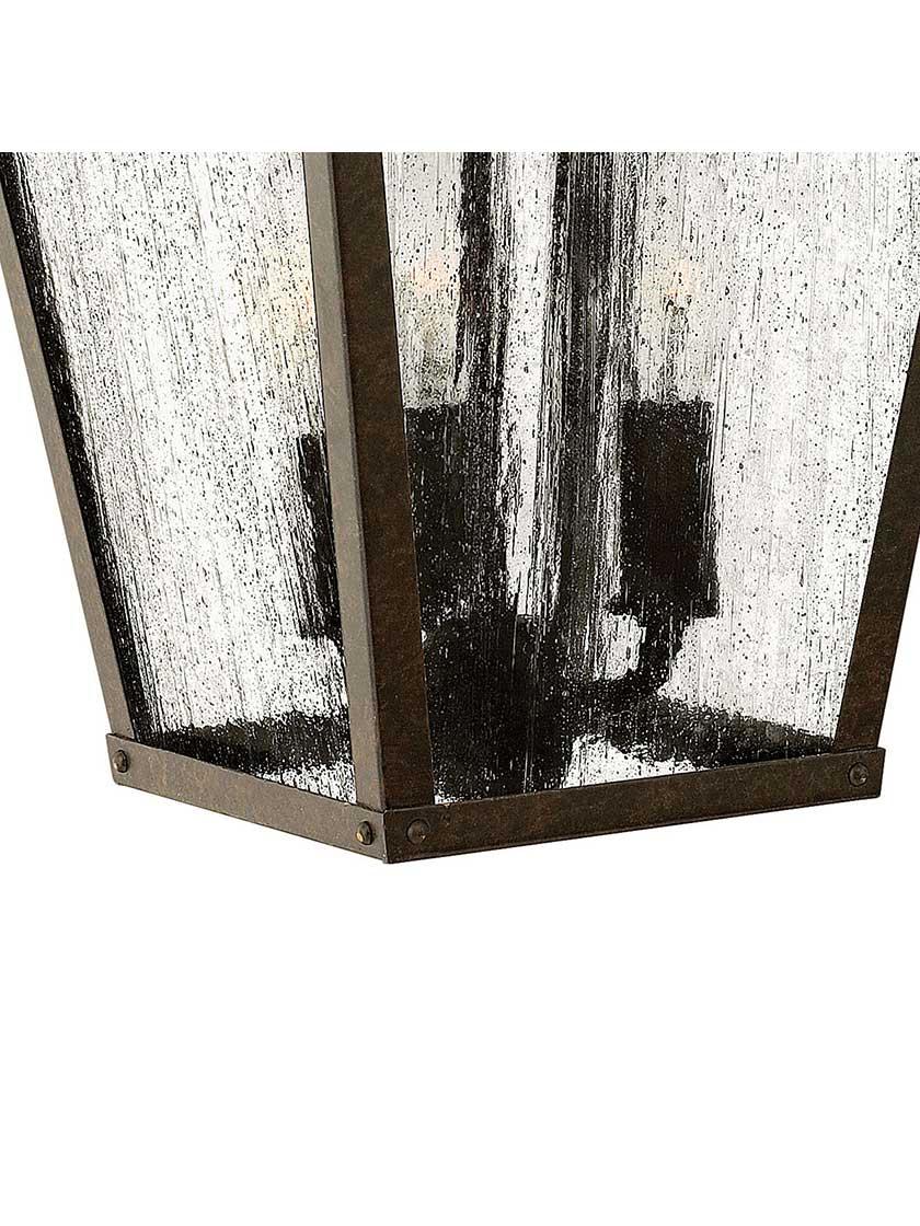 Alternate View 2 of Trellis Medium Outdoor Wall Lantern with Scrolls.