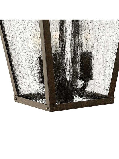 Alternate View 2 of Trellis Medium Outdoor Wall Lantern with Scrolls.