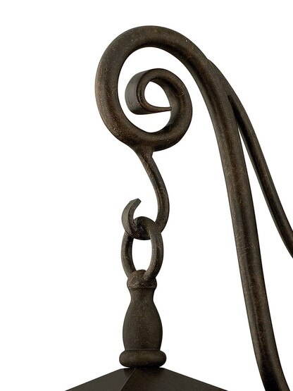 Trellis Medium Outdoor Wall Lantern with Scrolls