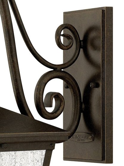 Trellis Medium Outdoor Wall Lantern with Scrolls