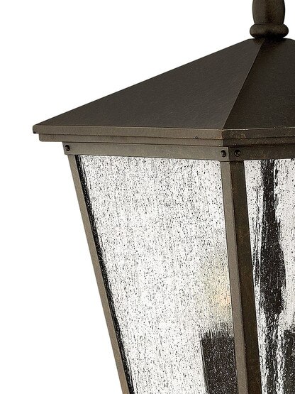 Trellis Large Outdoor Wall Lantern with Scrolls