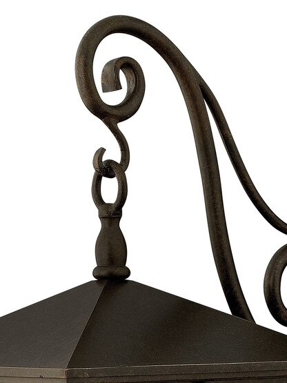 Trellis Large Outdoor Wall Lantern with Scrolls