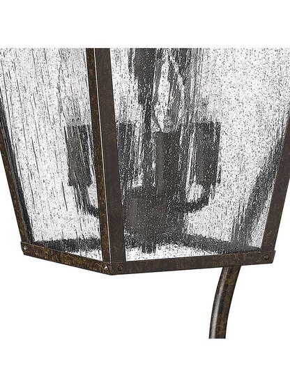 Alternate View of Trellis Large Outdoor Wall Lantern with Oversized Scroll.