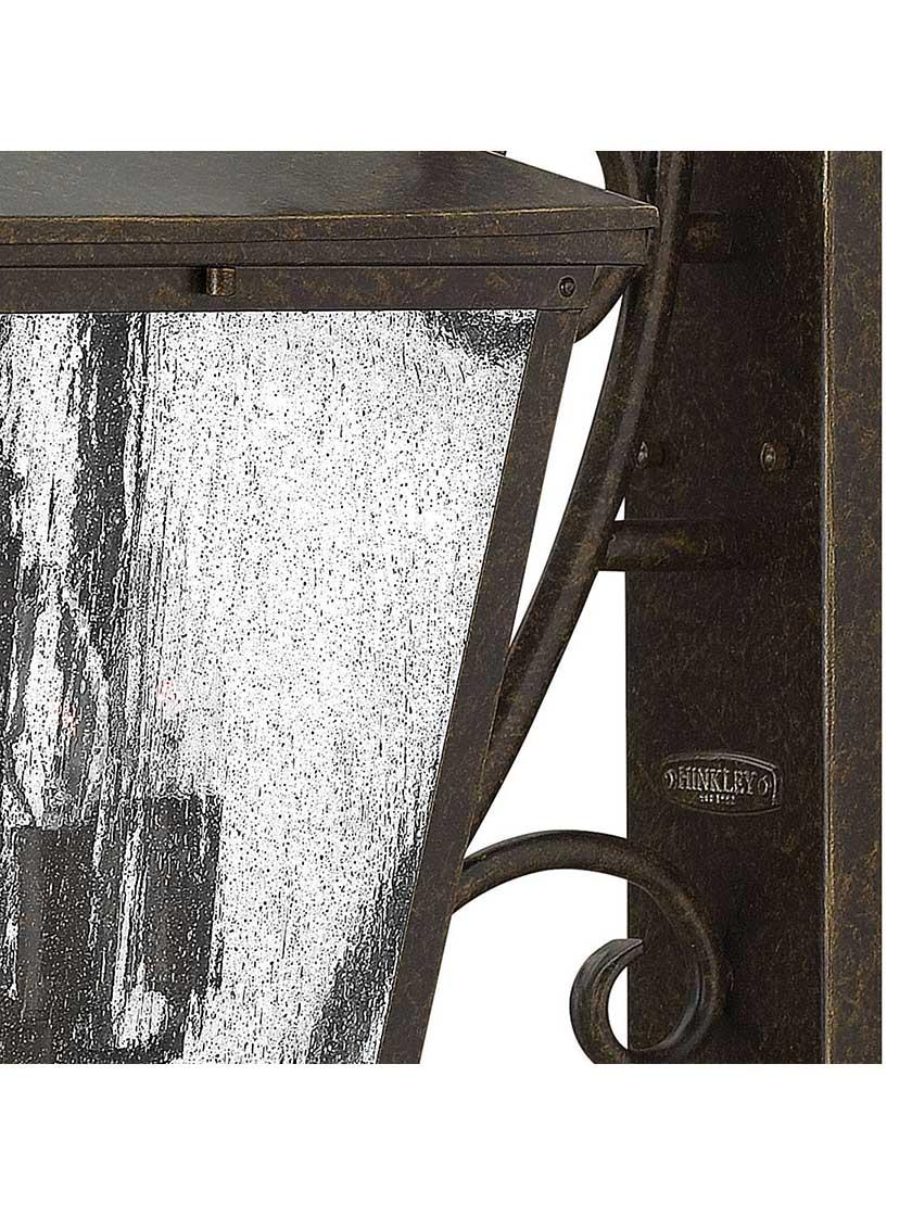 Alternate View 2 of Trellis Large Outdoor Wall Lantern with Oversized Scroll.