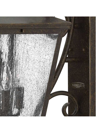 Alternate View 2 of Trellis Large Outdoor Wall Lantern with Oversized Scroll.