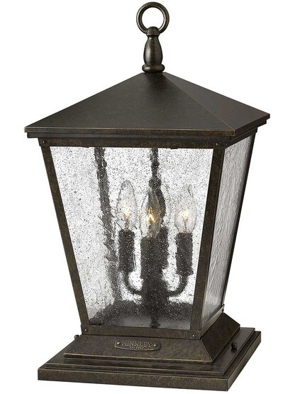 Trellis Outdoor Pier-Mount Lantern.