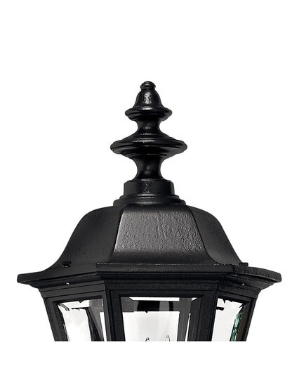 Manor House Large Sconce With Pendant In Satin Black