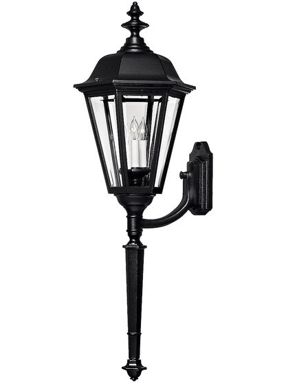 Manor House Extra Large Entry Light In Satin Black.