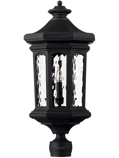 Raley Outdoor Post Light In Museum Black.