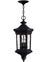 Raley Outdoor Hanging Light In Museum Black.