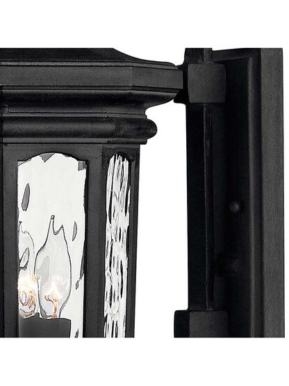 Alternate View of Raley Large Outdoor Entry Sconce In Museum Black.