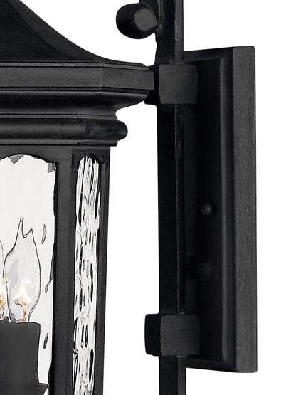 Raley Large Outdoor Entry Sconce In Museum Black