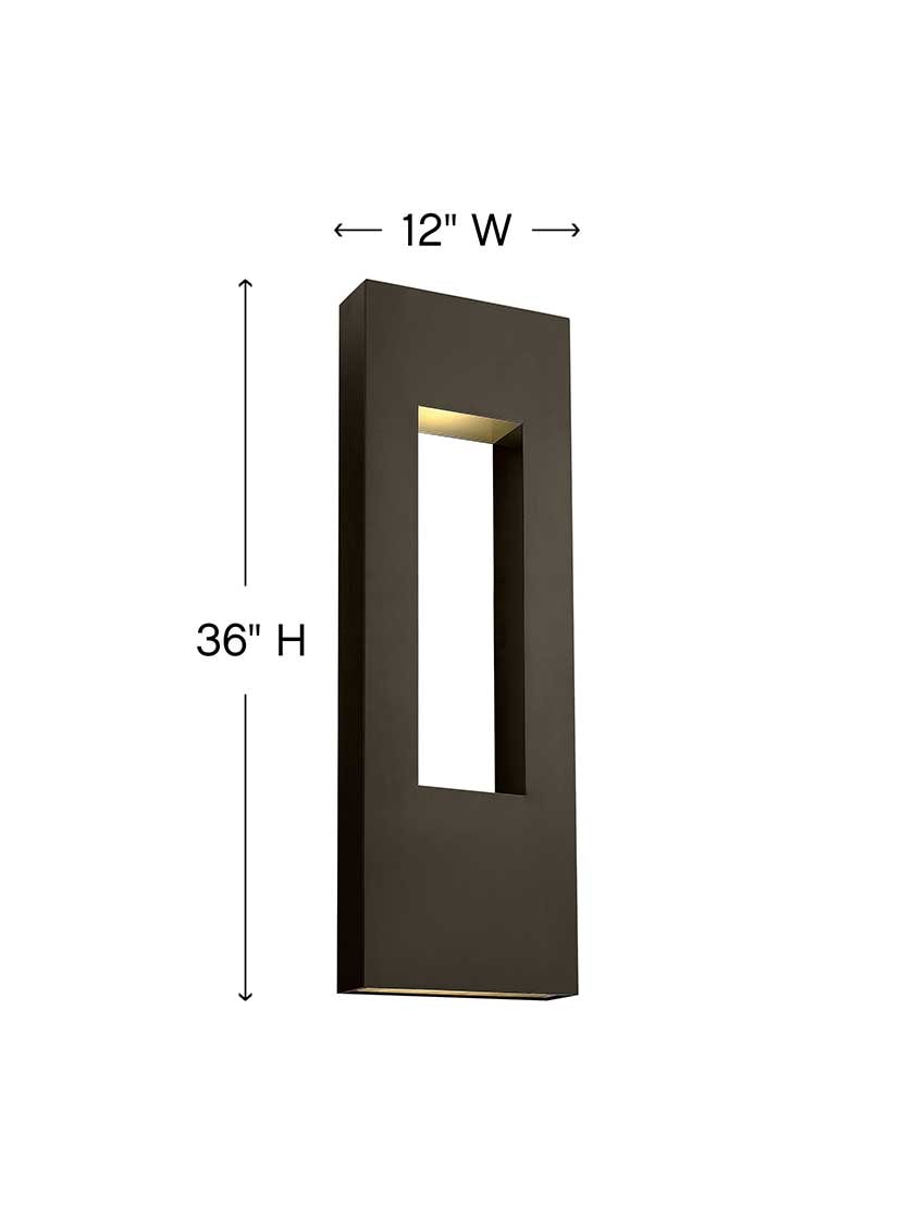 Alternate View 5 of Atlantis Extra-Large Rear Mounted Sconce with Three Lights.