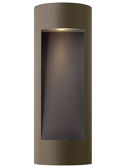 Luna Extra Tall ADA Exterior Wall Sconce in Bronze.