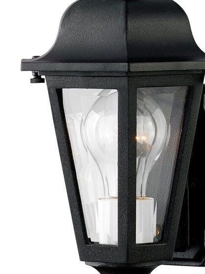 Manor House Compact Sconce In Satin Black