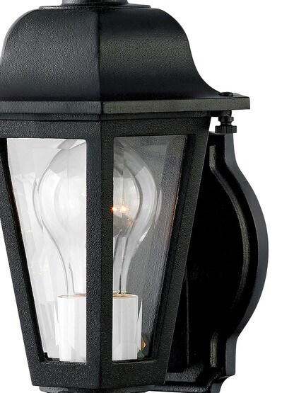 Manor House Compact Sconce In Satin Black