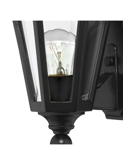 Manor House Compact Sconce In Satin Black