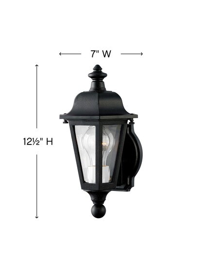 Manor House Compact Sconce In Satin Black