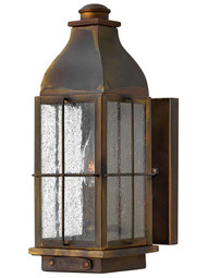 Bingham Small Exterior Wall Sconce.
