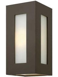 Dorian Small Exterior Wall Sconce in Bronze.