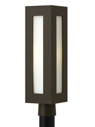 Dorian Exterior Post Light in Bronze.