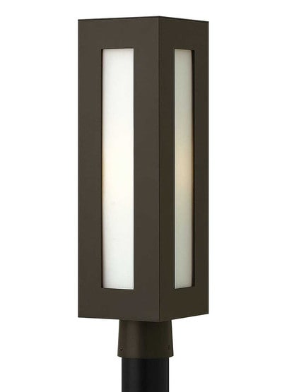 Dorian Exterior Post Light in Bronze.