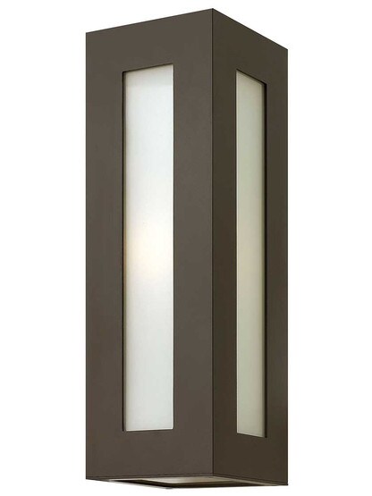 Dorian Medium Exterior Wall Sconce in Bronze.