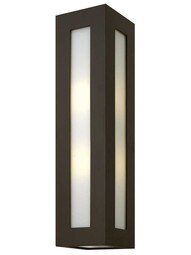 Dorian Large Exterior Wall Sconce in Bronze.