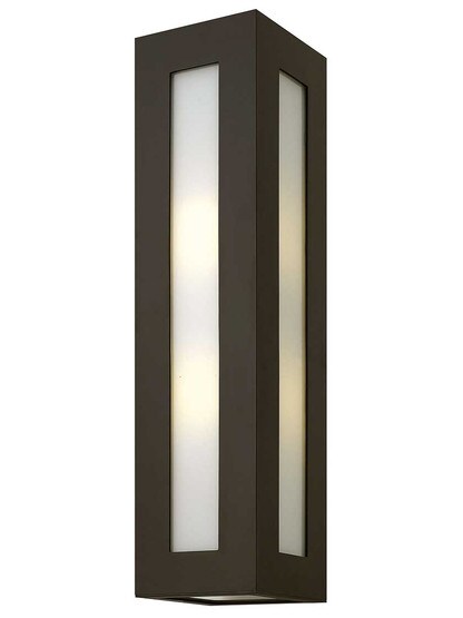 Dorian Large Exterior Wall Sconce in Bronze.