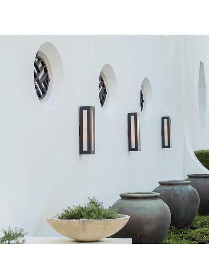 Alternate View 6 of Dorian Large Exterior Wall Sconce.