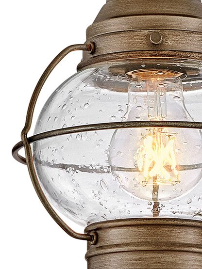 Cape Cod 1 Light Outdoor Ceiling Light in Burnished Bronze