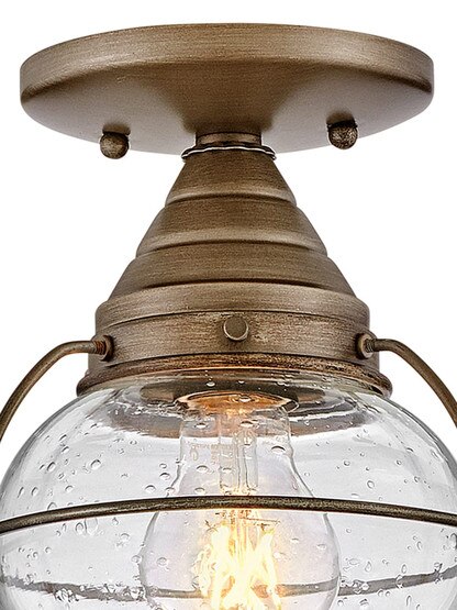 Cape Cod 1 Light Outdoor Ceiling Light in Burnished Bronze