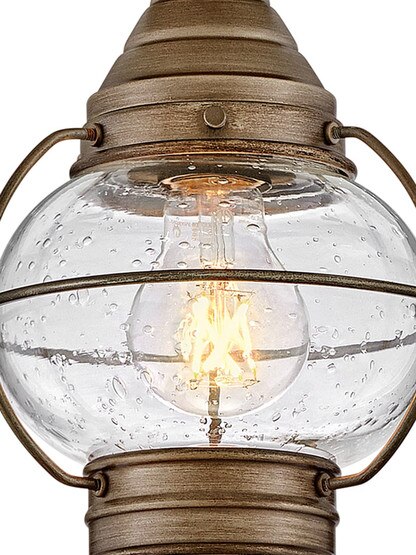 Cape Cod 1 Light Outdoor Ceiling Light in Burnished Bronze