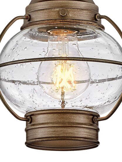 Cape Cod 1 Light Outdoor Ceiling Light in Burnished Bronze