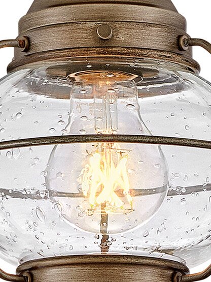 Cape Cod 1 Light Outdoor Ceiling Light in Burnished Bronze