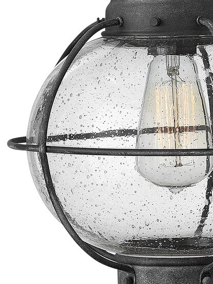 Cape Cod 1 Light Medium Wall Mount Lantern in Aged Zinc