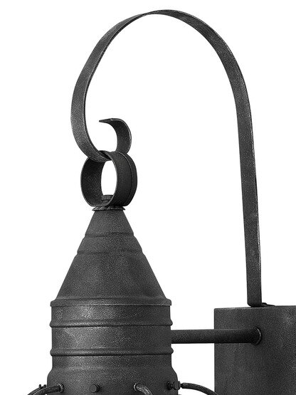 Cape Cod 1 Light Medium Wall Mount Lantern in Aged Zinc