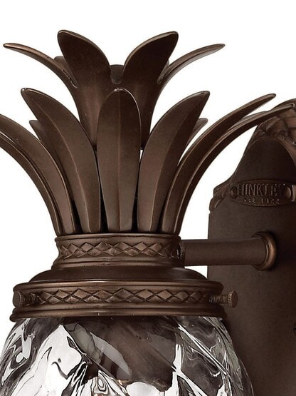 Pineapple Sconce In Copper Bronze