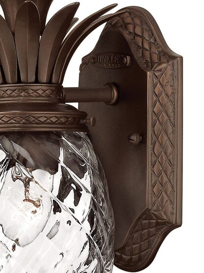 Pineapple Sconce In Copper Bronze