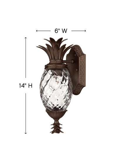 Pineapple Sconce In Copper Bronze