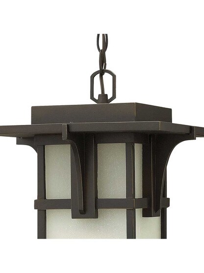 Alternate View of Manhattan Outdoor Pendant Light In Olde Bronze