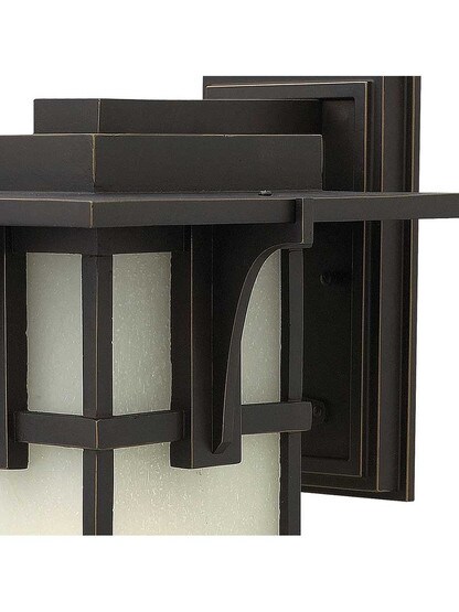 Alternate View of Manhattan Extra Large Outdoor Wall Light In Olde Bronze