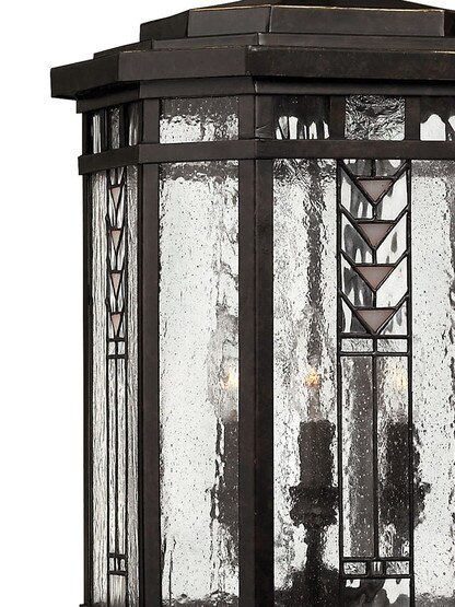 Tahoe Hanging Porch Lantern in Regency Bronze