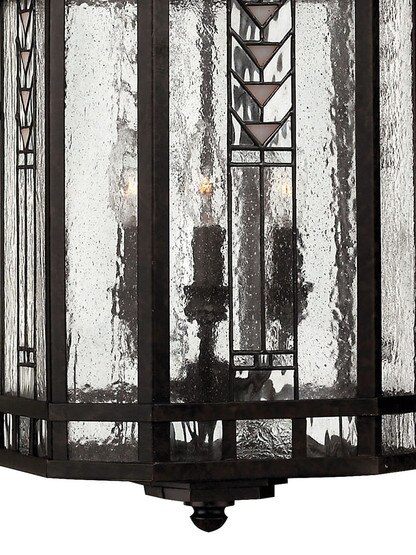 Tahoe Hanging Porch Lantern in Regency Bronze