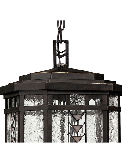 Tahoe Hanging Porch Lantern in Regency Bronze