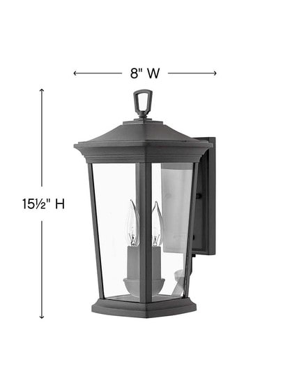 Alternate View of Bromley Medium Outdoor Wall-Mount Lantern.
