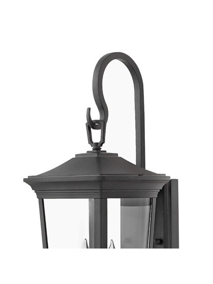 Bromley Small Outdoor Wall-Mount Lantern with Scrolled Arm