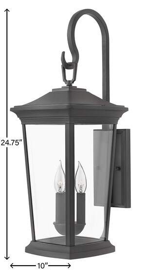 Bromley Medium Outdoor Wall-Mount Lantern with Scrolled Arm