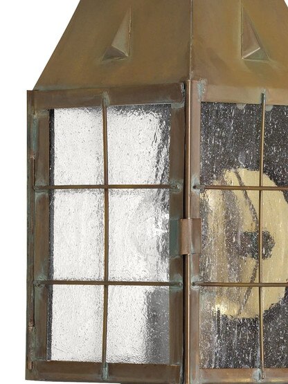 Nantucket Porch Light With Clear Seedy Glass