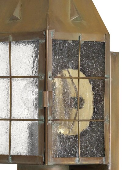 Nantucket Porch Light With Clear Seedy Glass